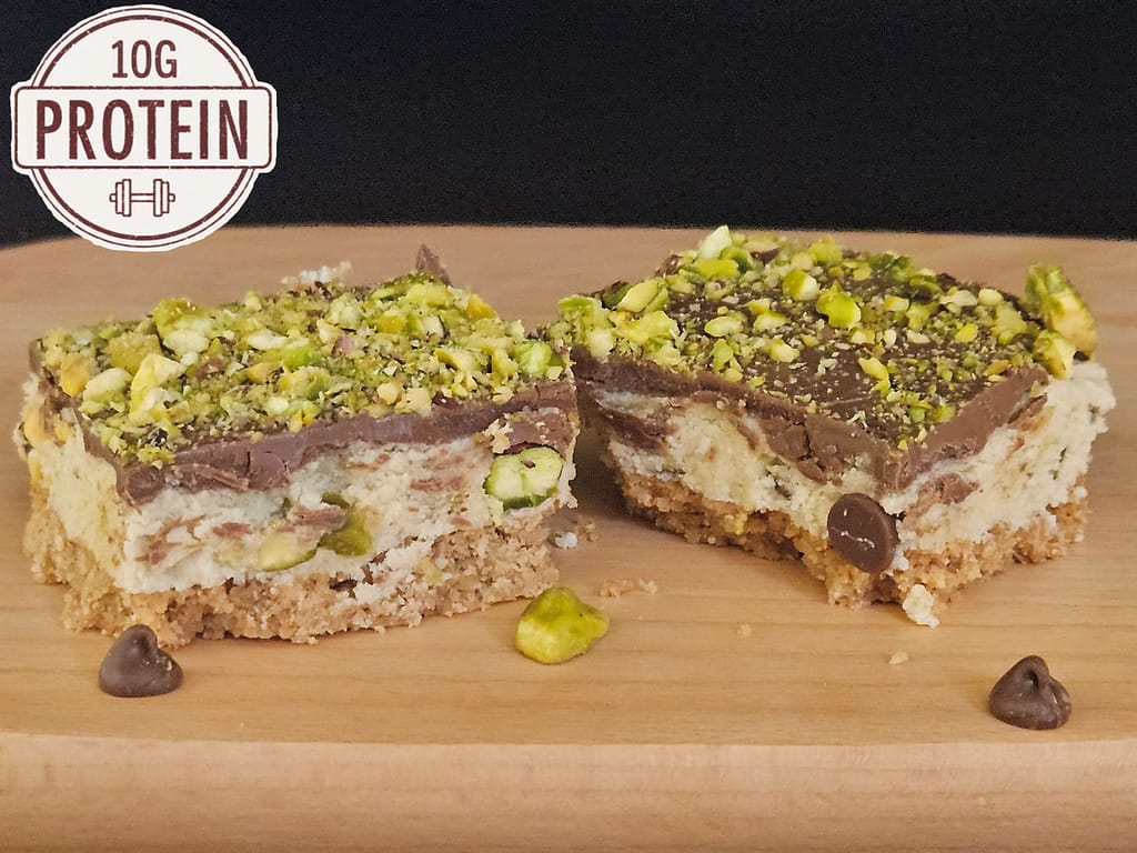 Pistachio Cookie Dough Bar